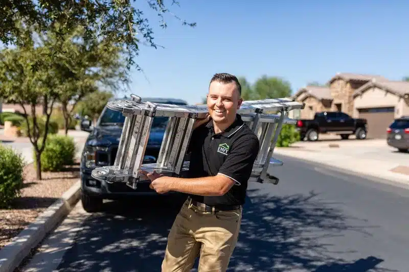 envy homes representative at work