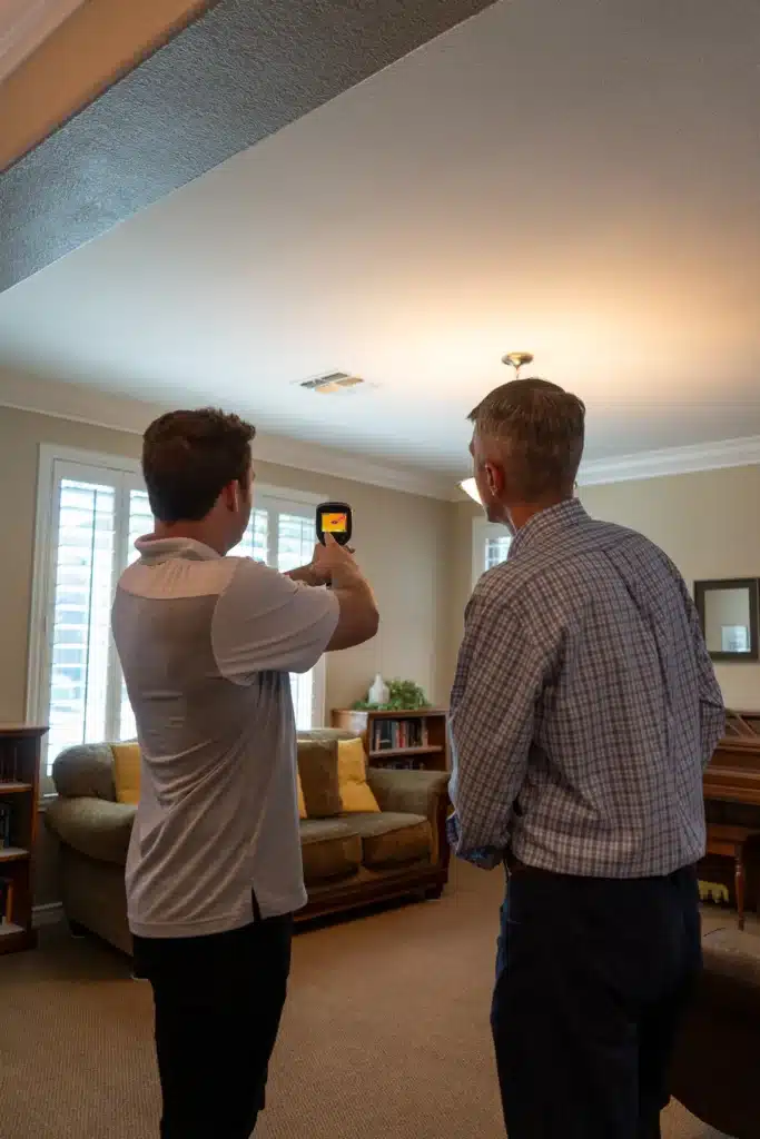 infrared scan during home energy audit